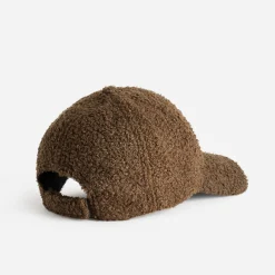 Casquette TEXTO marron en bouclette