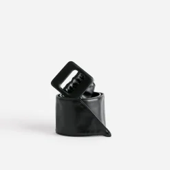 Ceinture large noire souple