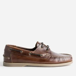 Chaussure bateau marron cuir