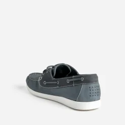 Chaussure-bateau TBS bleu denim cuir nubuck
