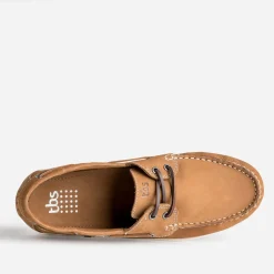 Chaussure-bateau TBS camel cuir nubuck