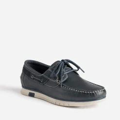 Chaussure-bateau TBS marine en cuir