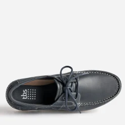 Chaussure-bateau TBS marine en cuir