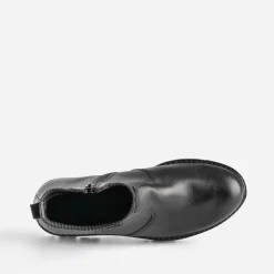 Chelsea boots éco-conçu BUGGY noir cuir tige élastiquée