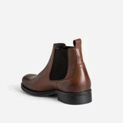 Chelsea boots cognac cuir