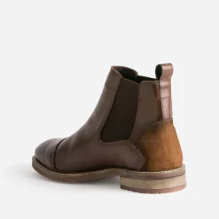 Chelsea boots marron cuir