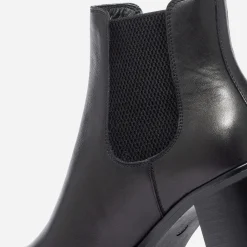 Chelsea boots noir en cuir éco-conçu