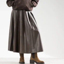 Chelsea boots TEXTO marron cuir velours