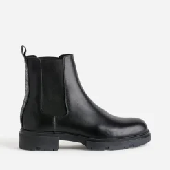 Chelsea boots TEXTO noir éco-conçu en cuir