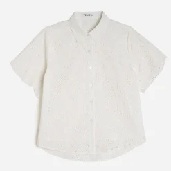 Chemise TEXTO écrue broderie anglaise