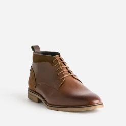 Chukka boots cognac cuir