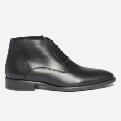 Chukka boots ERAM FLEX noir en cuir