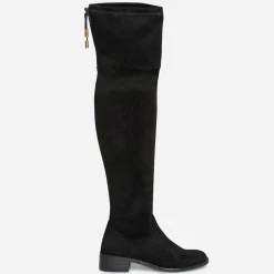 Cuissarde noire suédée à tige souple