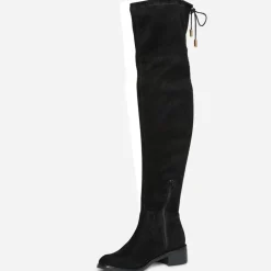 Cuissarde noire suédée à tige souple