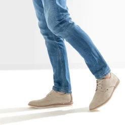 Derby beige chiné en textile