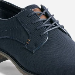 Derby bleu marine en textile