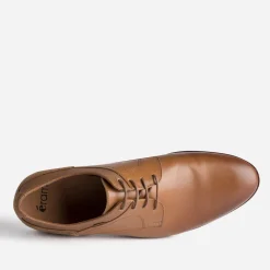 Derby camel en cuir