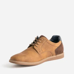 Derby camel et marron foncé