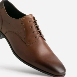 Derby cognac cuir