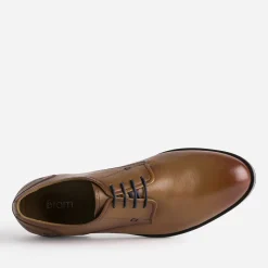 Derby cognac en cuir
