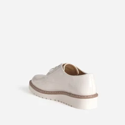 Derby compensé écru verni