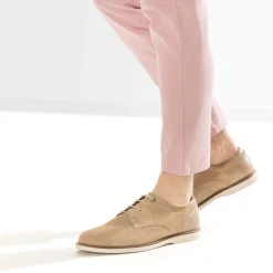Derby confort beige cuir éco-conçu