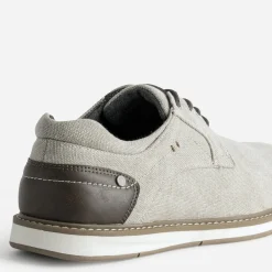 Derby confort beige en toile