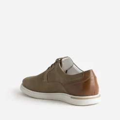 Derby confort camel cuir éco-conçu
