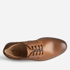 Derby confort cognac éco-conçu en cuir