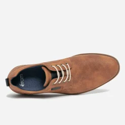 Derby confort cognac perforé