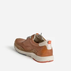 Derby confort FLUCHOS cognac en cuir