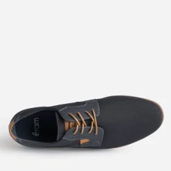 Derby confort marine en toile