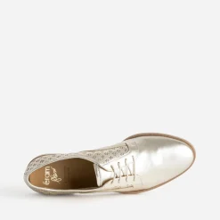 Derby ERAM FLEX doré cuir ajouré