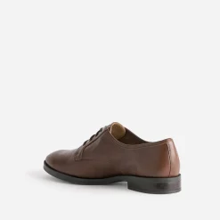 Derby ERAM FLEX marron en cuir