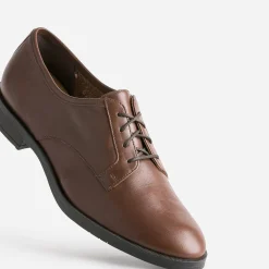 Derby ERAM FLEX marron en cuir