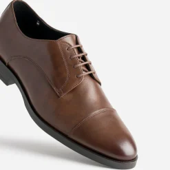 Derby ERAM FLEX marron en cuir