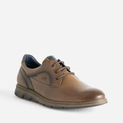 Derby FLUCHOS camel en cuir