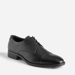 Derby FLUCHOS noir cuir bout droit