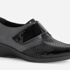 Derby FRANCE ARNO gun et noir en cuir