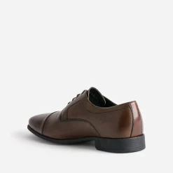 Derby marron cuir bout droit