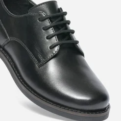 Derby noir éco-conçu en cuir