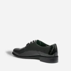 Derby noir éco-conçu verni