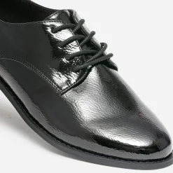 Derby noir éco-conçu verni