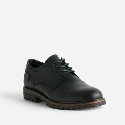 Derby noir cuir semelle crantée