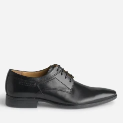 Derby noir en cuir