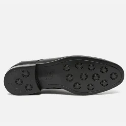 Derby noir en cuir éco-conçu