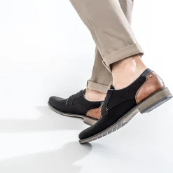 Derby noir en textile