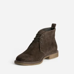 Desert Boots marron en cuir velours