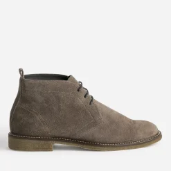 Desert Boots taupe en cuir velours