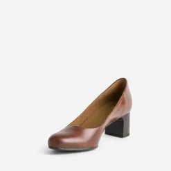 Escarpin en cuir ERAM FLEX cognac